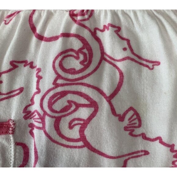 HATLEY Seahorse Sun Dress Girls 18-24 Mos Toddler Girl Beachy White Pink Pockets - Picture 4 of 6